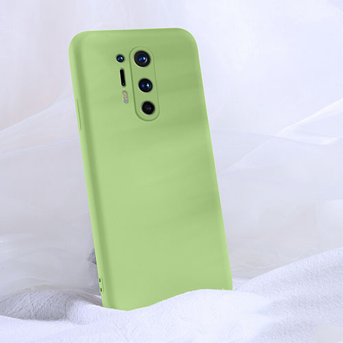 Ultra-thin Silicone Gel Soft Case 360 Degrees Cover C02 for OnePlus 8 Pro Green