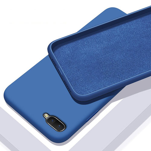 Ultra-thin Silicone Gel Soft Case 360 Degrees Cover C02 for Oppo R15X Blue