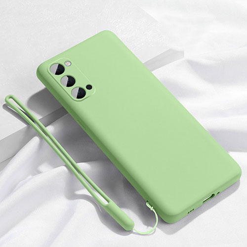 Ultra-thin Silicone Gel Soft Case 360 Degrees Cover C02 for Oppo Reno4 Pro 5G Cyan