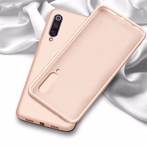 Ultra-thin Silicone Gel Soft Case 360 Degrees Cover C02 for Samsung Galaxy A70 Pink
