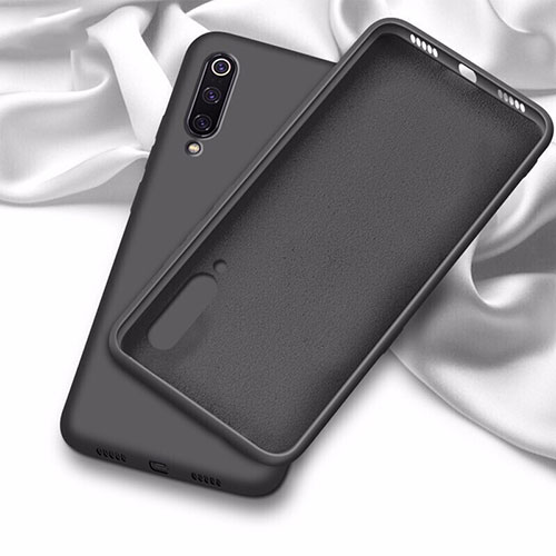 Ultra-thin Silicone Gel Soft Case 360 Degrees Cover C02 for Samsung Galaxy A70S Black