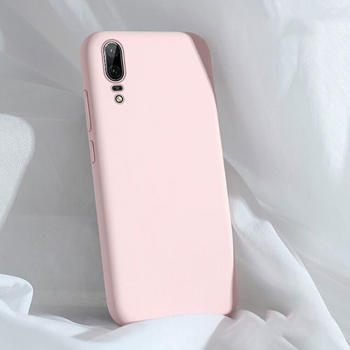 Ultra-thin Silicone Gel Soft Case 360 Degrees Cover C03 for Huawei P20 Pink