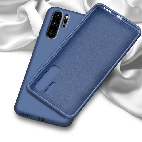 Ultra-thin Silicone Gel Soft Case 360 Degrees Cover C03 for Huawei P30 Pro Blue