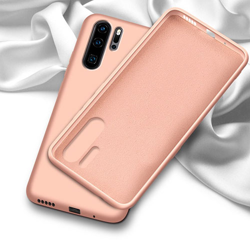 Ultra-thin Silicone Gel Soft Case 360 Degrees Cover C03 for Huawei P30 Pro Orange