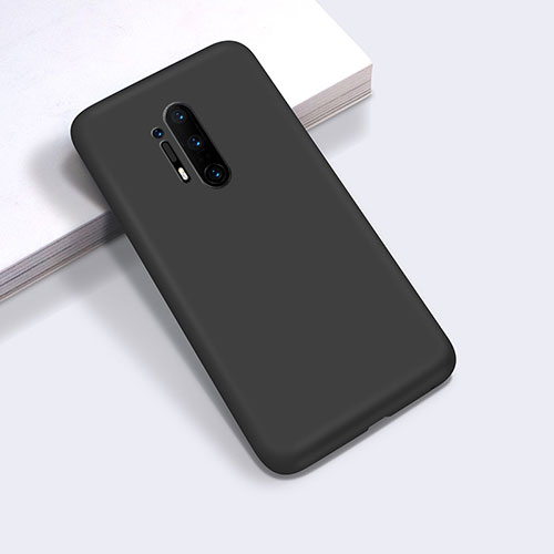 Ultra-thin Silicone Gel Soft Case 360 Degrees Cover C03 for OnePlus 8 Pro Black