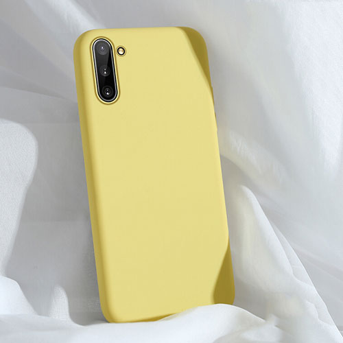 Ultra-thin Silicone Gel Soft Case 360 Degrees Cover C03 for Samsung Galaxy Note 10 5G Yellow