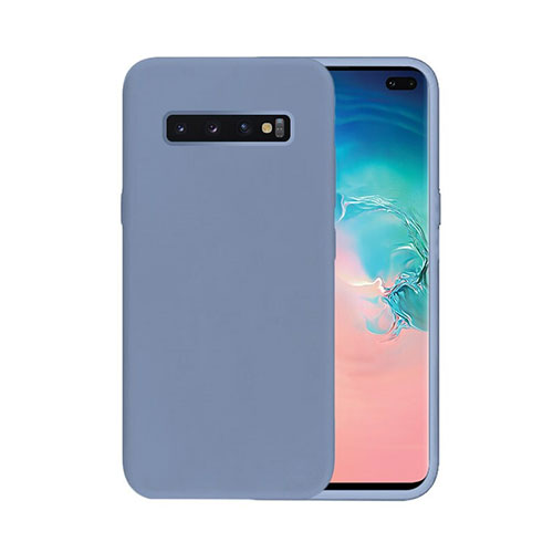 Ultra-thin Silicone Gel Soft Case 360 Degrees Cover C03 for Samsung Galaxy S10 Plus Purple