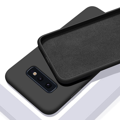 Ultra-thin Silicone Gel Soft Case 360 Degrees Cover C03 for Samsung Galaxy S10e Black