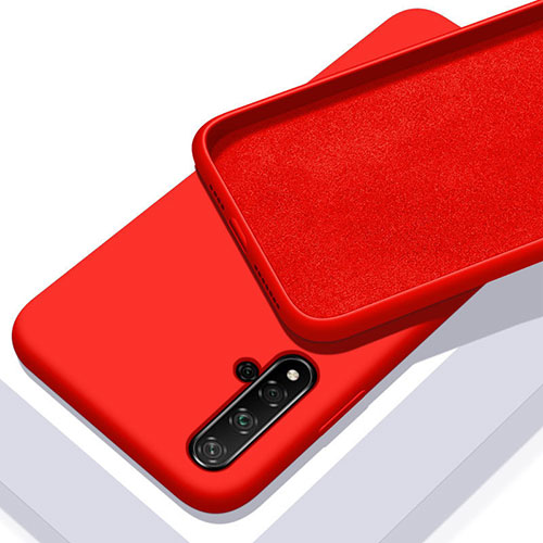Ultra-thin Silicone Gel Soft Case 360 Degrees Cover C04 for Huawei Nova 5 Red