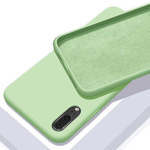 Ultra-thin Silicone Gel Soft Case 360 Degrees Cover C04 for Huawei P20 Green