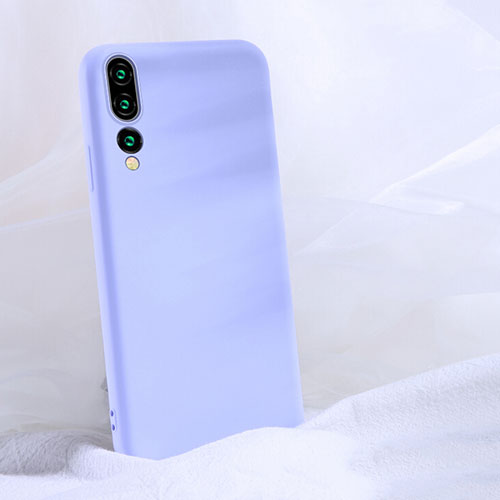 Ultra-thin Silicone Gel Soft Case 360 Degrees Cover C04 for Huawei P20 Pro Purple