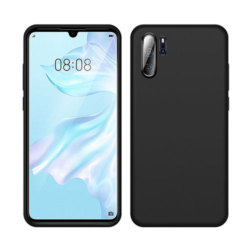 Ultra-thin Silicone Gel Soft Case 360 Degrees Cover C04 for Huawei P30 Pro New Edition Black