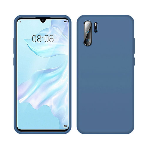 Ultra-thin Silicone Gel Soft Case 360 Degrees Cover C04 for Huawei P30 Pro New Edition Blue