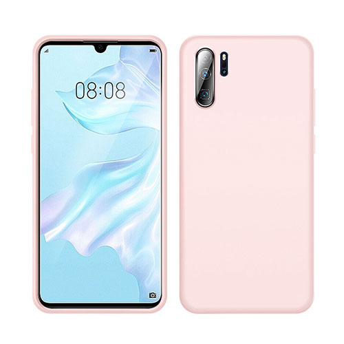 Ultra-thin Silicone Gel Soft Case 360 Degrees Cover C04 for Huawei P30 Pro Pink