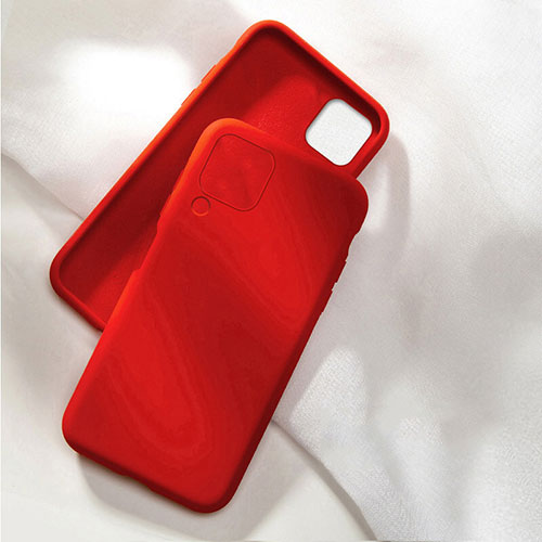 Ultra-thin Silicone Gel Soft Case 360 Degrees Cover C04 for Huawei P40 Lite Red