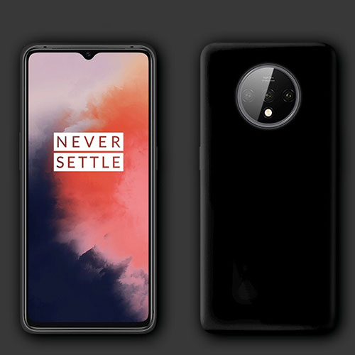Ultra-thin Silicone Gel Soft Case 360 Degrees Cover C04 for OnePlus 7T Black