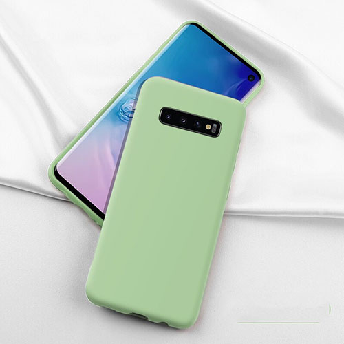 Ultra-thin Silicone Gel Soft Case 360 Degrees Cover C04 for Samsung Galaxy S10 5G Green