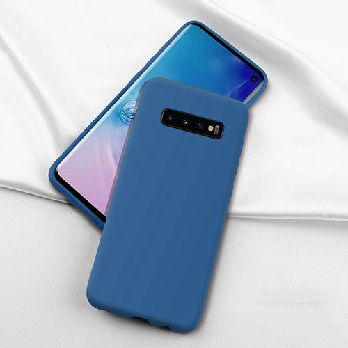 Ultra-thin Silicone Gel Soft Case 360 Degrees Cover C04 for Samsung Galaxy S10 Blue