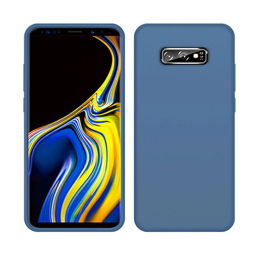 Ultra-thin Silicone Gel Soft Case 360 Degrees Cover C04 for Samsung Galaxy S10e Blue