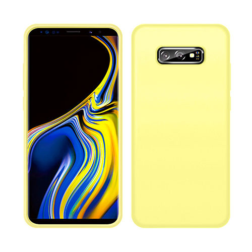 Ultra-thin Silicone Gel Soft Case 360 Degrees Cover C04 for Samsung Galaxy S10e Yellow