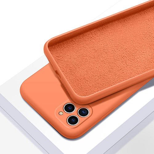 Ultra-thin Silicone Gel Soft Case 360 Degrees Cover C05 for Apple iPhone 11 Pro Max Orange