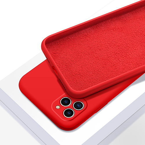 Ultra-thin Silicone Gel Soft Case 360 Degrees Cover C05 for Apple iPhone 11 Pro Max Red