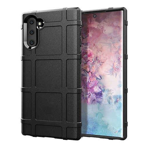 Ultra-thin Silicone Gel Soft Case 360 Degrees Cover C05 for Samsung Galaxy Note 10 5G Black