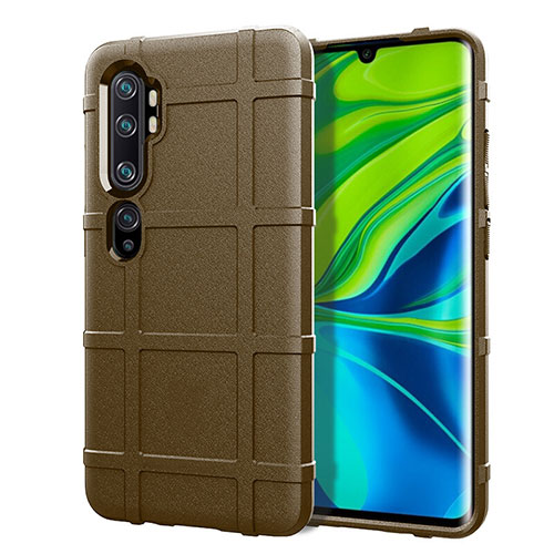 Ultra-thin Silicone Gel Soft Case 360 Degrees Cover C05 for Xiaomi Mi Note 10 Brown