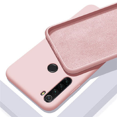 Ultra-thin Silicone Gel Soft Case 360 Degrees Cover C05 for Xiaomi Redmi Note 8 (2021) Pink