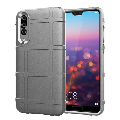 Ultra-thin Silicone Gel Soft Case 360 Degrees Cover C06 for Huawei P20 Pro Silver