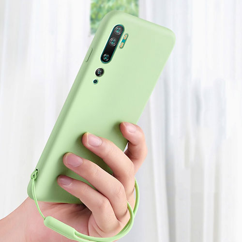 Ultra-thin Silicone Gel Soft Case 360 Degrees Cover C06 for Xiaomi Mi Note 10 Green