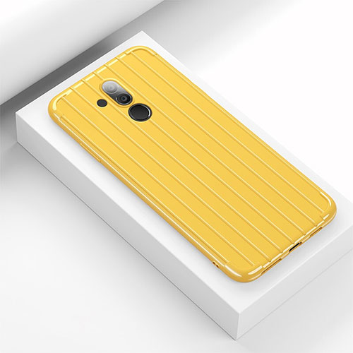 Ultra-thin Silicone Gel Soft Case 360 Degrees Cover C07 for Huawei Mate 20 Lite Yellow
