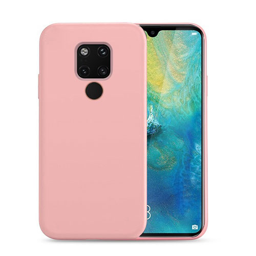 Ultra-thin Silicone Gel Soft Case 360 Degrees Cover C07 for Huawei Mate 20 Pink
