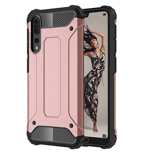 Ultra-thin Silicone Gel Soft Case 360 Degrees Cover C07 for Huawei P20 Pro Rose Gold
