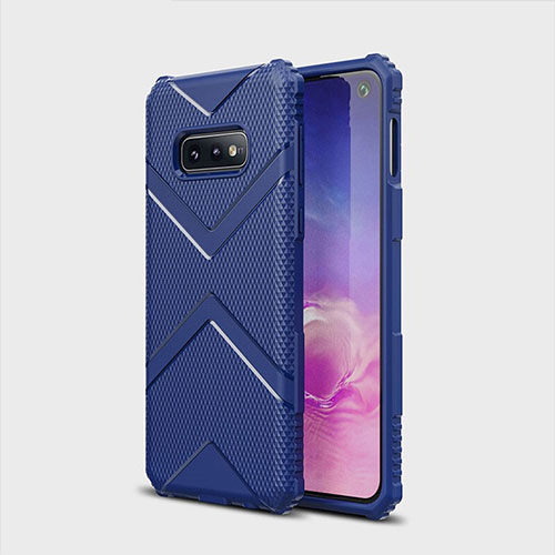 Ultra-thin Silicone Gel Soft Case 360 Degrees Cover C07 for Samsung Galaxy S10e Blue