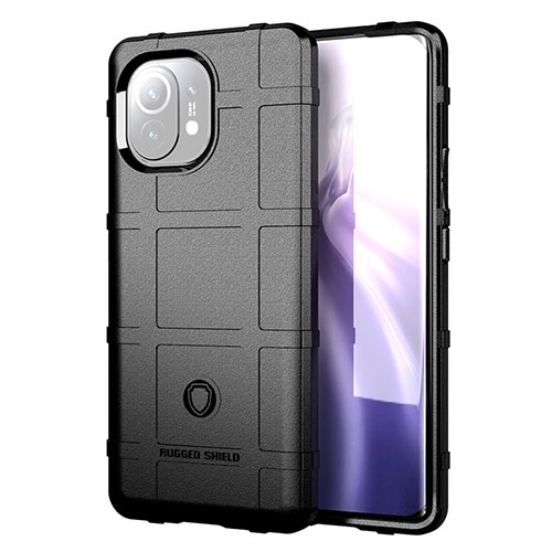 Ultra-thin Silicone Gel Soft Case 360 Degrees Cover C07 for Xiaomi Mi 11 5G Black