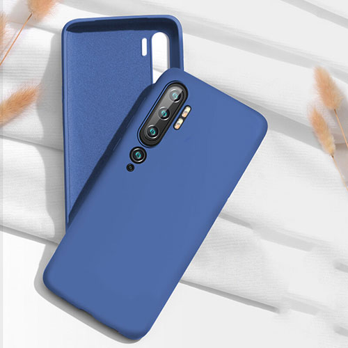 Ultra-thin Silicone Gel Soft Case 360 Degrees Cover C07 for Xiaomi Mi Note 10 Blue