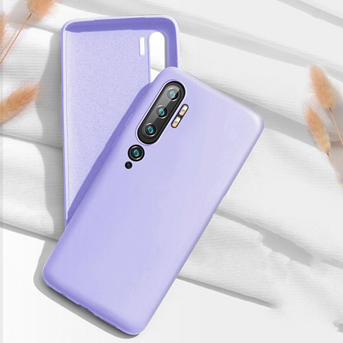 Ultra-thin Silicone Gel Soft Case 360 Degrees Cover C07 for Xiaomi Mi Note 10 Pro Purple