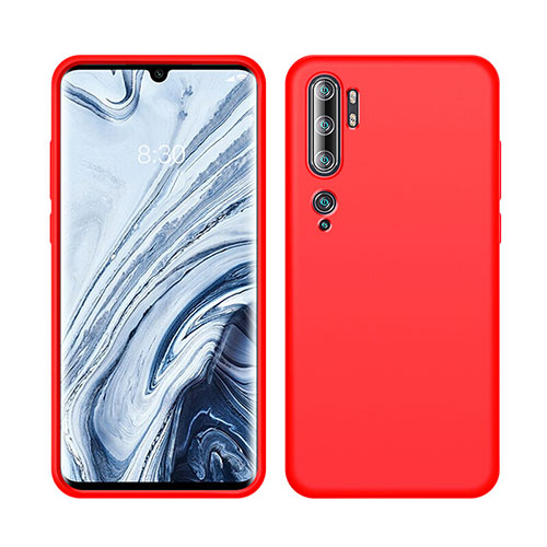 Ultra-thin Silicone Gel Soft Case 360 Degrees Cover C08 for Xiaomi Mi Note 10 Pro Red