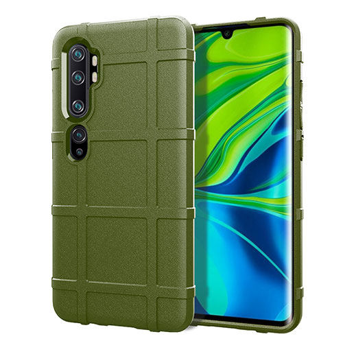 Ultra-thin Silicone Gel Soft Case 360 Degrees Cover D01 for Xiaomi Mi Note 10 Green