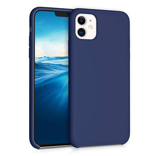 Ultra-thin Silicone Gel Soft Case 360 Degrees Cover for Apple iPhone 11 Blue
