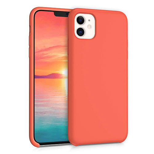 Ultra-thin Silicone Gel Soft Case 360 Degrees Cover for Apple iPhone 11 Orange