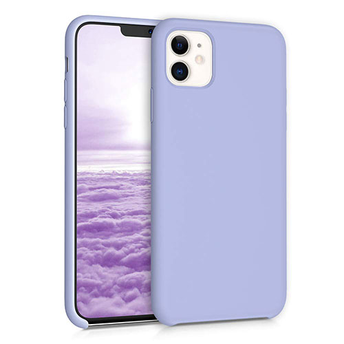 Ultra-thin Silicone Gel Soft Case 360 Degrees Cover for Apple iPhone 11 Purple