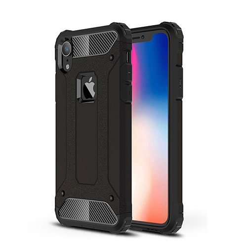 Ultra-thin Silicone Gel Soft Case 360 Degrees Cover for Apple iPhone XR Black
