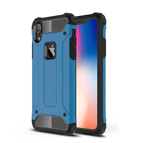Ultra-thin Silicone Gel Soft Case 360 Degrees Cover for Apple iPhone XR Sky Blue