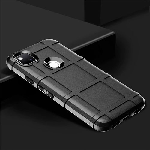 Ultra-thin Silicone Gel Soft Case 360 Degrees Cover for Google Pixel 4a Black