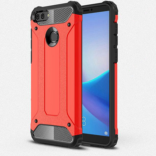 Ultra-thin Silicone Gel Soft Case 360 Degrees Cover for Huawei Enjoy 8 Plus Red