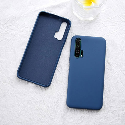 Ultra-thin Silicone Gel Soft Case 360 Degrees Cover for Huawei Honor 20 Pro Blue
