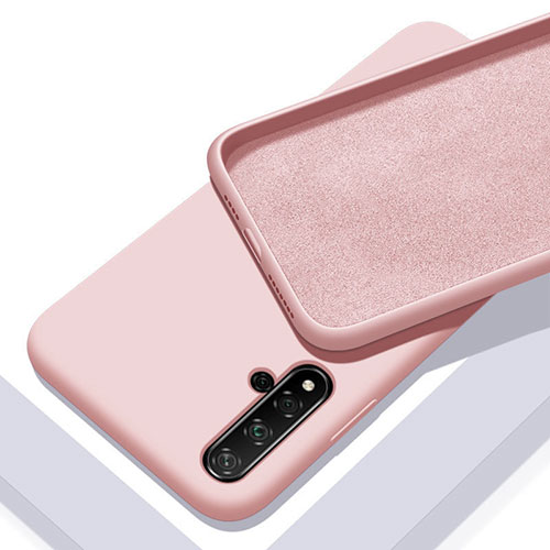 Ultra-thin Silicone Gel Soft Case 360 Degrees Cover for Huawei Honor 20 Rose Gold