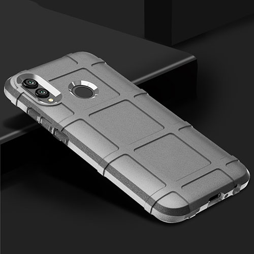 Ultra-thin Silicone Gel Soft Case 360 Degrees Cover for Huawei Honor V10 Lite Silver